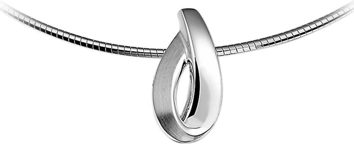 Zilveren Hanger zirkonia poli-mat - PSN1323046