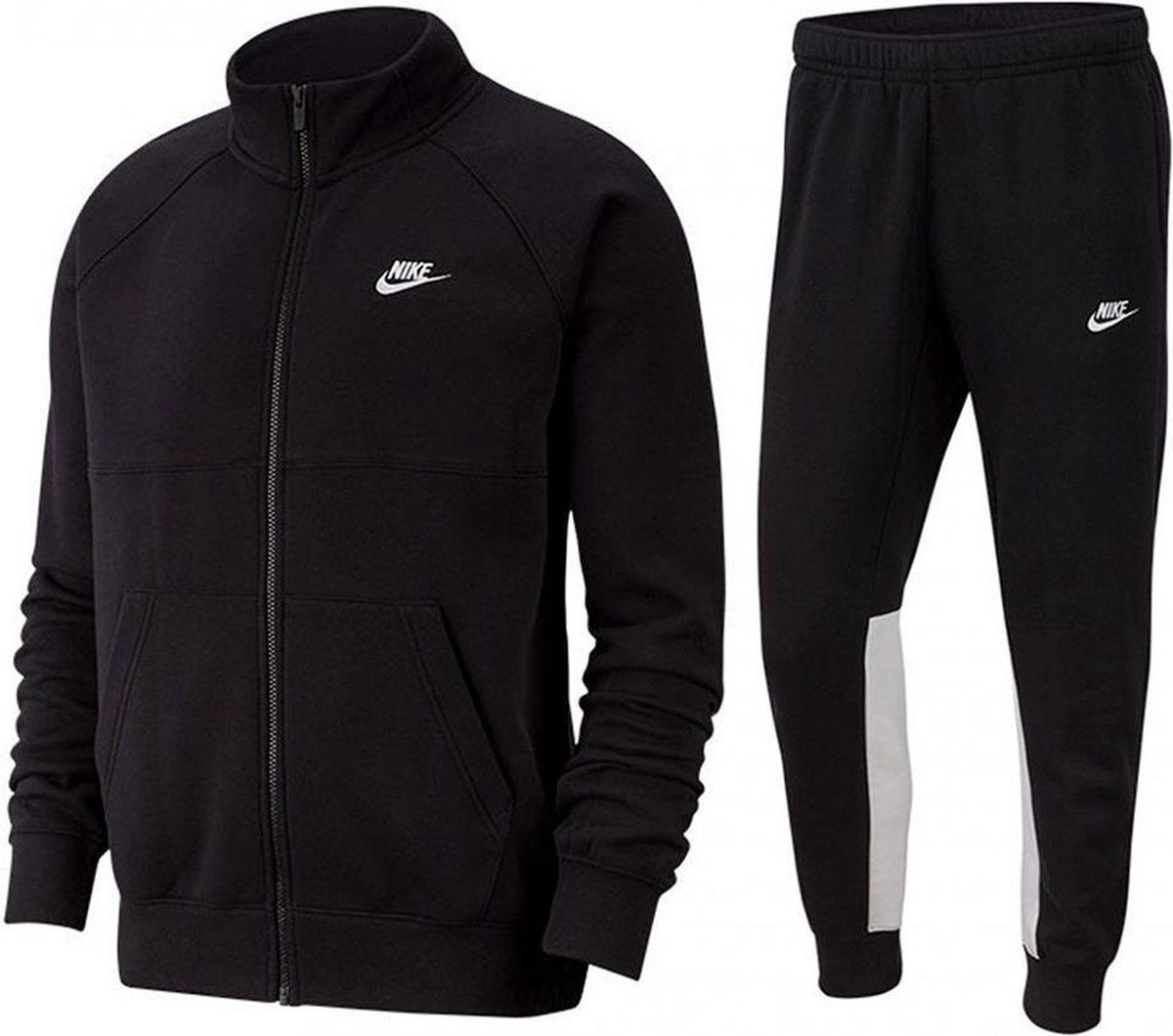 Altijd Middeleeuws Nauwgezet Nike Sportswear CE Fleece trainingspak heren zwart/wit | bol.com
