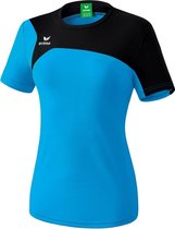 Erima Club 1900 2.0 T-Shirt Dames Curacao-Zwart Maat 40