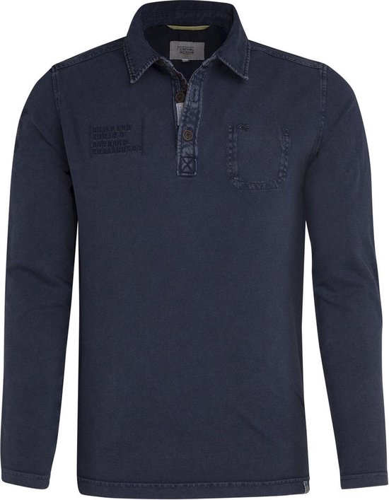 Reductor ophouden karton Camel Active Heren Poloshirt Navy Lange Mouw Truck Borstzak Pique Regular  Fit - M | bol.com