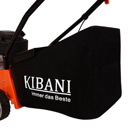 Kibani Benzine Grasmaaier - 94 cc / 2.1 pk 4-takt Motor – Maaibreedte 40 cm – 3 Instelbare Maaihoogtes - Incl. 40L Opvangbak
