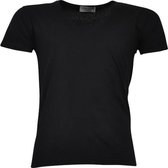 Ferlucci - Heren T-Shirt - V-hals - Normale Pasvorm - Zwart