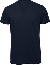 Senvi V-hals T-shirt 5 Pack 100% Katoen (Biologisch) Blauw - 3XL
