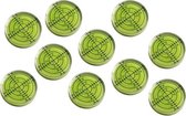 Set van 10 ronde waterpasjes (32x7 mm, groen)