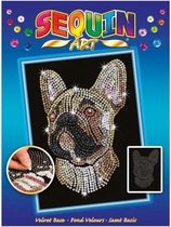 Sequin Art • Blue Franse bulldog