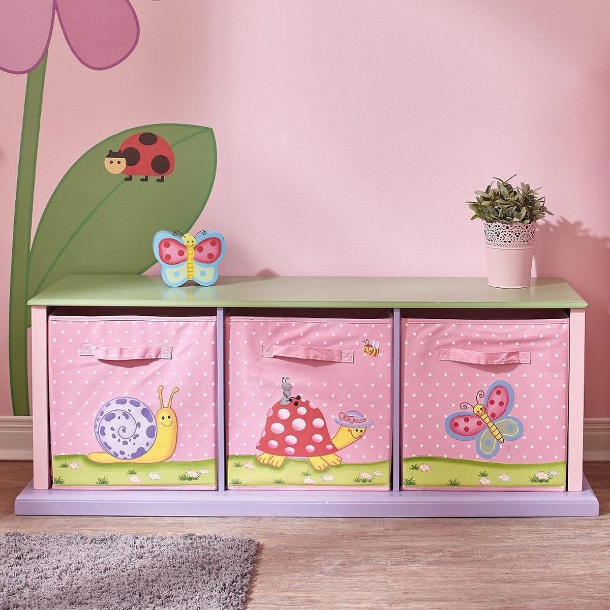 Fantasy Fields - Banc de rangement enfant Magic Garden coffre à jouets bois  fille bébé TD-11644A - Malles, coffres - Rue du Commerce