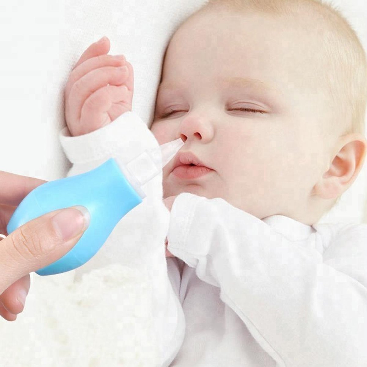 Aspirateur Nasal en Silicone pour bébé, soins pour le nez,lavage du nez 0+  mois