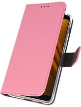 Bestcases Pasjeshouder Telefoonhoesje Samsung Galaxy A8 (2018) - Roze
