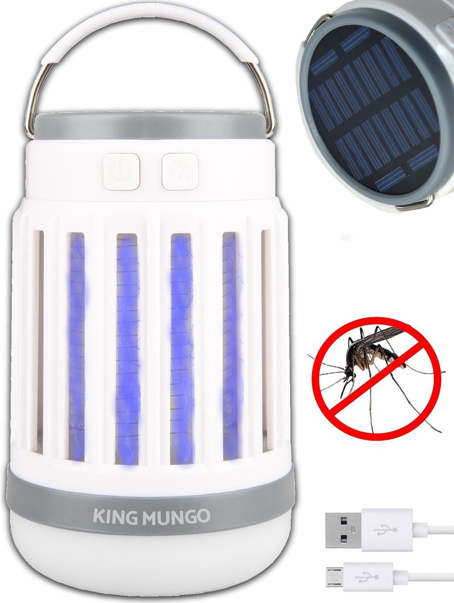 Lampe Anti Moustiques Ultrason Et UV 2000V - Rechargeable USB, IPX4, Couverture 20 M², Silencieuse Et Sûre - 4