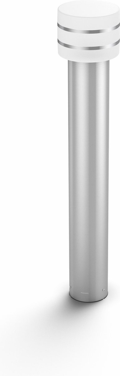 Philips Hue Outdoor Tuar Sokkellamp – White – E27 – 77 cm hoog – Roestvrijstaal – 9W – IP44