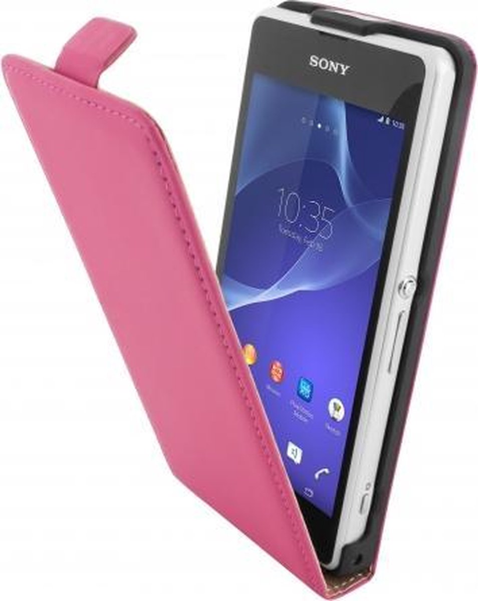 Mobiparts - fuchsia premium flipcase - Sony Xperia Z1 Compact