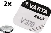 2 Stuks - Varta V370 30mAh 1.55V knoopcel batterij