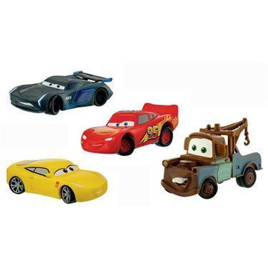 Disney Cars 3 autootjes Set van 4 Bullyland (LET OP: De wieltjes niet) | bol.com