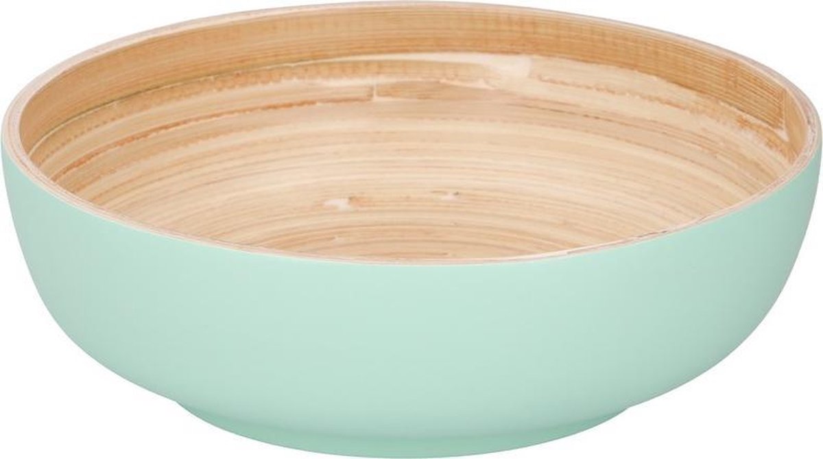 BIOZOYG Bamboekom rond, 30 cm, voor koude en warme gerechten, soepkom, duurzaam serveerservies, pastaschaal, stijlvolle fruitschaal, feestservies, slakom groot, XXL, 3,9 l