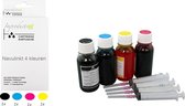 Improducts® Navulinkt - Alternatief voor Epson set 4x 100ml BK, CY, MA, YE