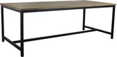 Teak Eettafel met metaal onderstel 220cm