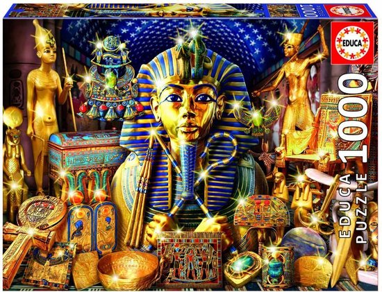 uitslag heilige Veronderstellen Educa De schatten van Egypte - 1000 stukjes | bol.com