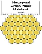 Hexagonal Graph Paper Notebook, 110 pages 8.5 x 11 inches, 21.59 x 27.94 cm