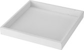 Bougie / plateau blanc bois carré 30 x 30 cm - Plateau - Accessoires pour la maison / décorations pour la maison