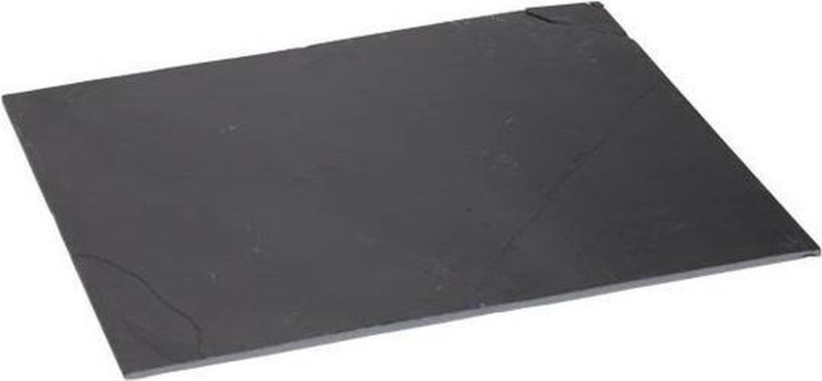 Cosy & Trendy Leisteen serveerplank - antraciet - voedsel serveren - 30x20 cm
