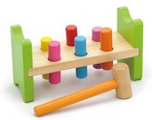 Viga Toys Banc à marteaux en bois Pound A Peg 225 mm multicolore