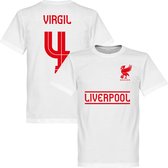 Liverpool Virgil 4 Team T-Shirt - Wit - XXL