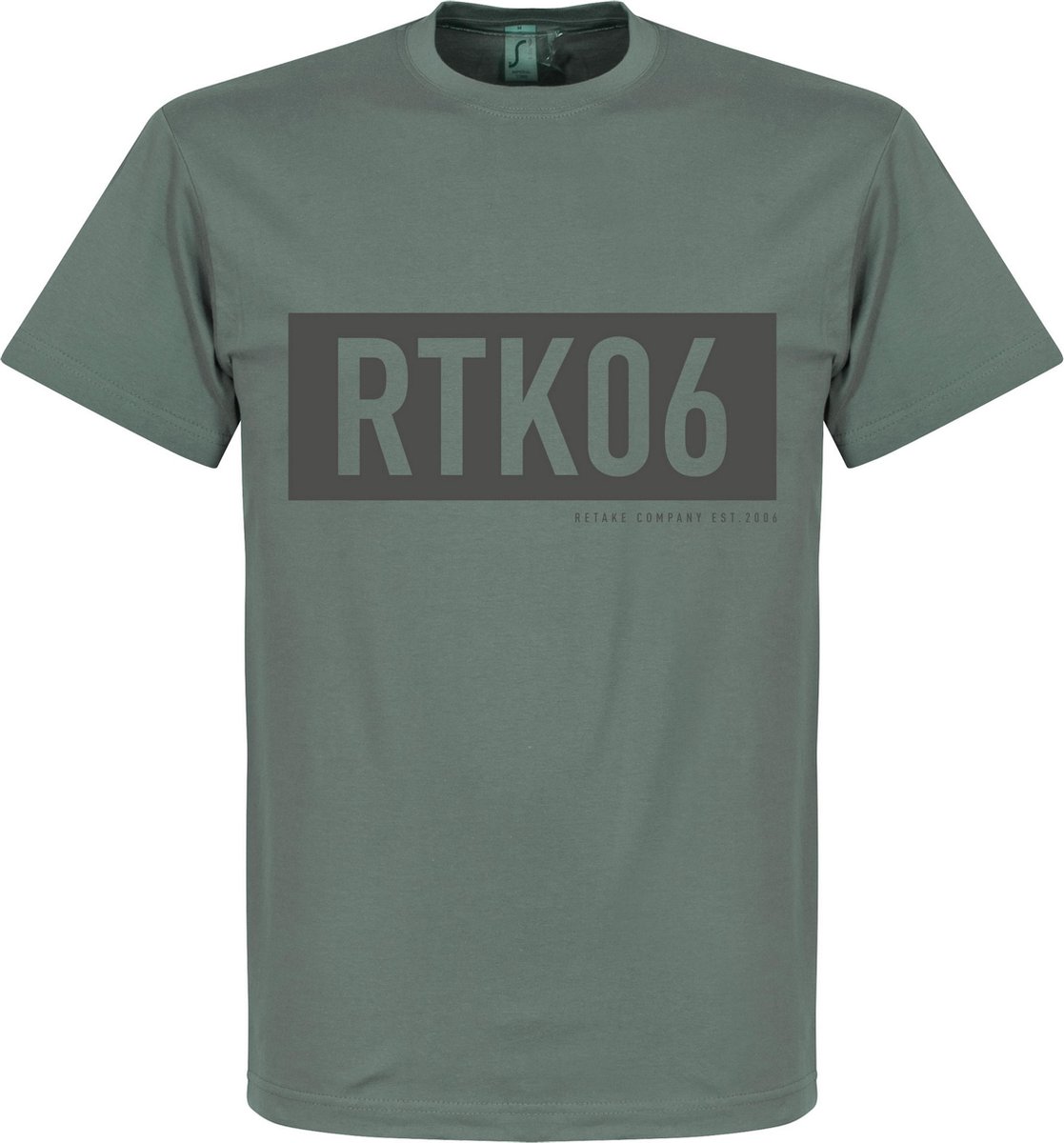 Retake RTK06 Bar T-Shirt - Zink - M