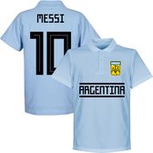 Argentinië Team Messi 10 Polo Shirt - Licht Blauw - XXL