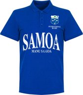 Samoa Rugby Polo - Blauw - 5XL