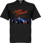 Jackie Stewart Monaco T-Shirt - Zwart - XS