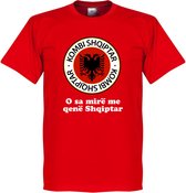 Albanië Slogan Logo T-Shirt - S