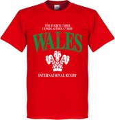 Wales Rugby T-Shirt - Rood - XXL