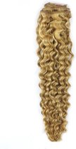 Remy Human Hair extensions curly 26 - blond 18/613#