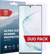 Rosso Screen Protector Ultra Clear Duo Pack Geschikt voor Samsung Galaxy Note 10 | Folie | 2 Stuks