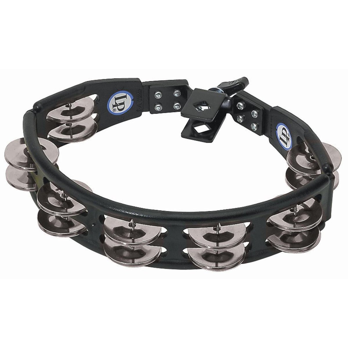 Latin Percussion LP160 Cyclops Mountable Tambourine Steel Black
