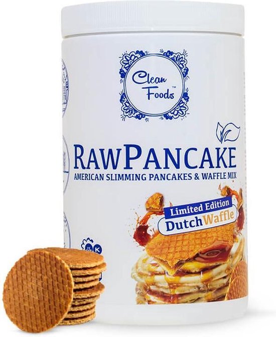 1x RawPancake Stroopwafel • Caloriearm • Glutenvrij • Vetvrij • Tarwebloemvrij • Geen toegevoegde suikers • Helpt bij afvallen