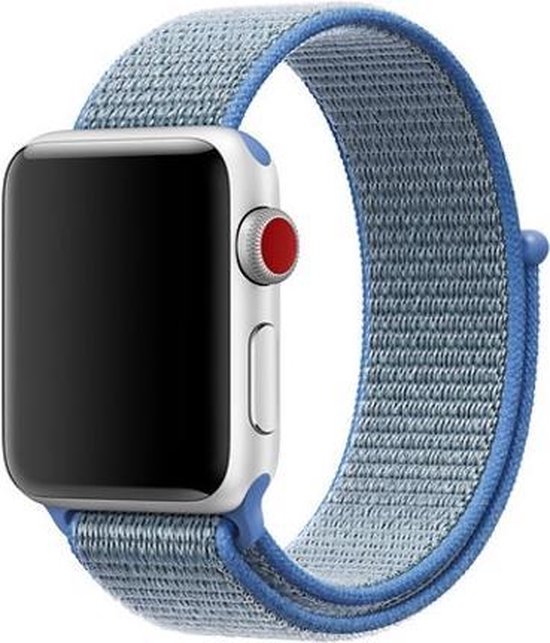 Apple Watch nylon band (blauw) - Afmetingen: 42mm \u0026 44mm | bol.com