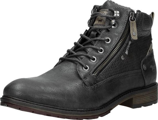 Botte homme Mustang à lacets - Anthracite - Taille 42
