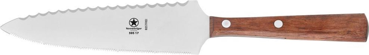 STERNSTEIGER Taartmes en -server (kunststof handgreep, schulprand / fijne zaag) 18 cm