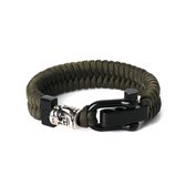 Musthef Rebel Buddha Olive Green mannen armband