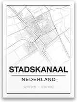 Poster/plattegrond STADSKANAAL - A4