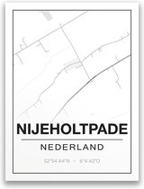 Poster/plattegrond NIJEHOLTPADE - A4