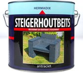 Hermadix Steigerhoutbeits - 2,5 liter - Antraciet