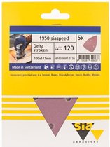 Sia siaspeed schuurpapier delta 7-gaats P150 - 100 mm. x 147 mm. (5 stuks)