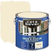 CetaBever Buiten Deur & Kozijn Meester Beits - Zijdeglans - Crème Wit - 2,5 liter