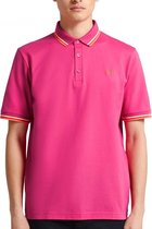 Fred Perry - Made In Japan Piqué Shirt - Polo Roze - XXL - Roze