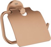 GROHE Essentials Toiletrolhouder - met deksel - sunset gold (mat brons) - 40367DL1
