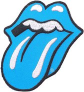 The Rolling Stones - Classic Tongue Patch - Blauw