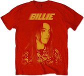 Billie Eilish - Racer Logo Jumbo Heren T-shirt - XL - Rood
