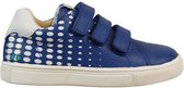 Bunnies JR Laurens Louw Jongens Lage Sneakers - Blauw - Leer - Klittenband